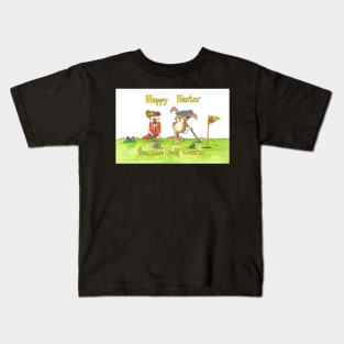 Easter Golf funny greeting card Kids T-Shirt